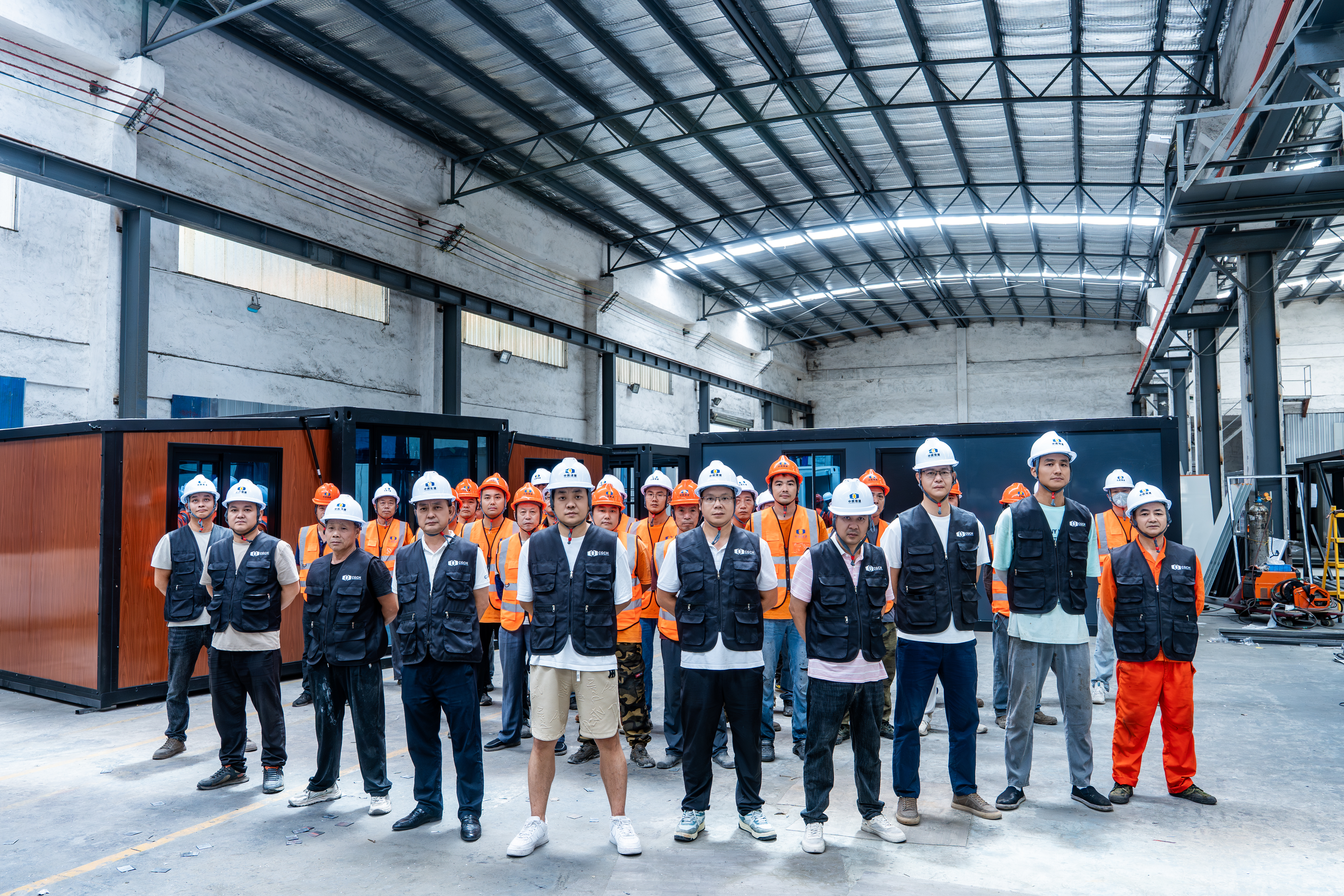 CGCH factory team inside the production workshop